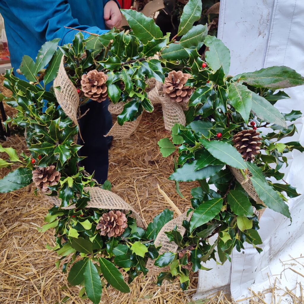 Wreath Making by the Canal
